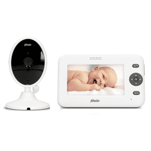 Babyfoon DVM-140 met camera en 4,3" kleurenscherm, wit