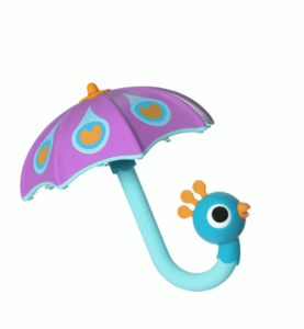 Badewannenspiel Regenschirm, lila
