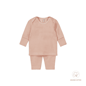 Light dusty Babyset 2-delig roze