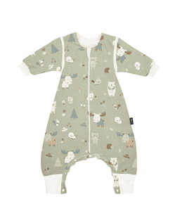 slaapoverall met afritsbare mouwen baby Forest