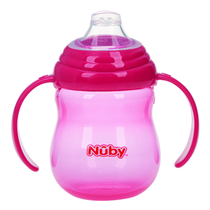 Tasse à boire Nûby No-Spill 270ml 6 mois et + en rose