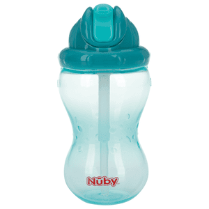 No-Spill Nûby rietjesbeker Flip-It 360ml vanaf 12 maanden in aqua