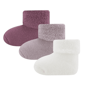 Chaussettes bébé pack de 3 unies