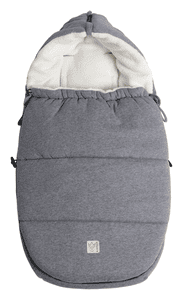 Winter Babyschalen Fußsack  JERSEY HOOD dark grey