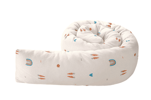 Tour de lit bébé Nestchen jersey Rainbow écru 165 cm