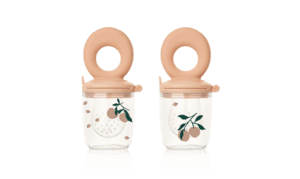 peach  Miranda voedseldispenser 2-pack / zeeschelp