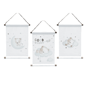 Wandbild Waldreunde 3er-Pack