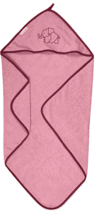 Kapzenhandtuch - Rosa 75x75 cm