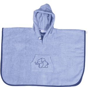 Badponcho - Blå 45x75 cm