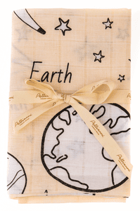 Space Biologische mousseline doek Crème