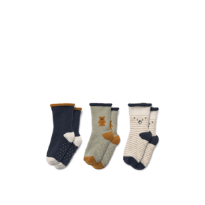 Eloy Antirutsch-Babysocken 3er-Pack teddy/dove blue mix