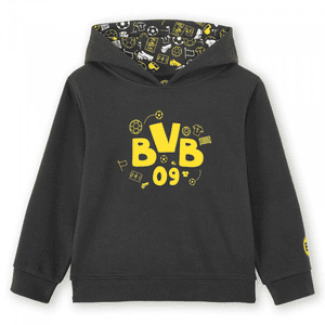 BVB Baby Kapuzenpullover dunkelgrau