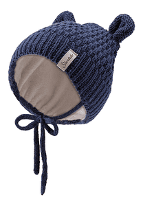 Strickmütze Ohren marine