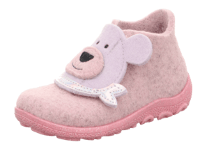 Happy slipper roze/grijs (medium)