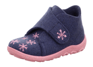 Happy pantoffel blauw/roze (medium)