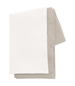 himsky mousseline deken 2-pack crème/beige