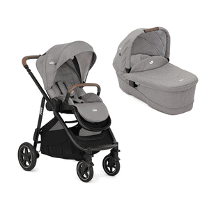 Kinderwagen Versatrax Pebble inklusive Babywanne Ramble XL Gray Flannel