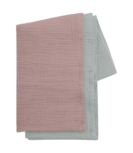 mousseline deken himsky 2-pack roze/mint