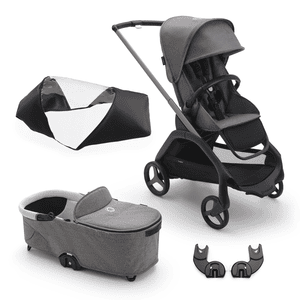 Dragonfly Complete Graphite Grey -lastenrattaat ja lisävarusteet