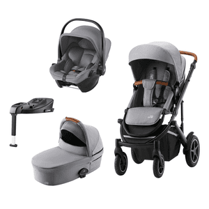 Kombikinderwagen Smile 4 inklusive Baby-Safe Core i-Size und Basisstation Frost Grey