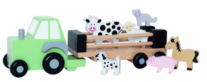 Traktor mit Tieren