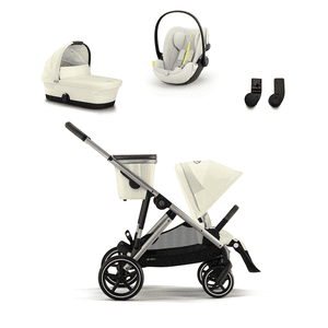 Kombikinderwagen Gazelle S Taupe Seashell Beige inklusive Babyschale Cloud G i-Size Plus Seashell Beige und Gazelle S Adapter