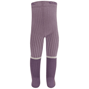 Strumpfhose Rippe/Glitzer dusty mauve