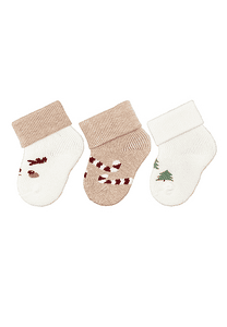 Primi calzini 3-pack Natale