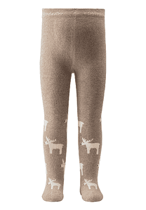 Julstrumpbyxor beige melange