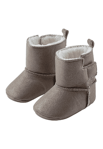 Baby Stiefel glitzer beige