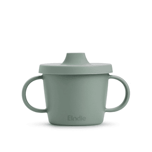 Drinkbeker met deksel, pebble green