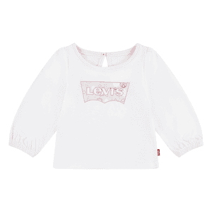 Bright Levi's® BATWING PUFF overhemd met lange mouwen - White