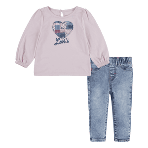 Levi's Puff Shirt-Jean set Lotus