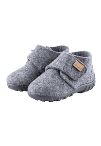 Slipper plain medium grå