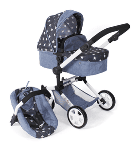 BAYER CHIC 2000 Kombi-Puppenwagen "LINUS", navy