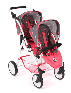 BAYER CHIC 2000 passeggino tandem "TWINNY", corallo