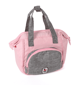 Borsa fasciatoio per bambole BAYER CHIC 2000, grigio-rosa