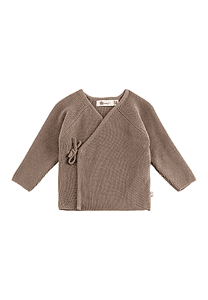 Strickjacke Struktur braun