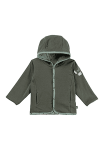 Chaqueta reversible hojas verde mate