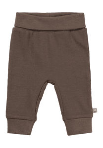 Pantalon en jersey côtelé marron