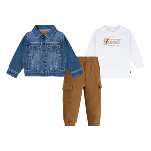 Levi's®Trucher shirt & Cargo Jogger - Blazing Blue