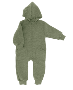 Kapuzenoverall Salbeigrün Melange