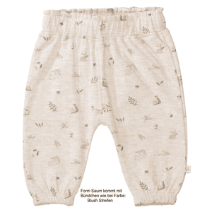 Baby Hose sand melange gemustert