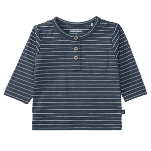 Shirt night blue gestreift