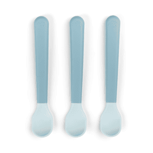 babylepel Foodie Easy grip 3-pack blauw