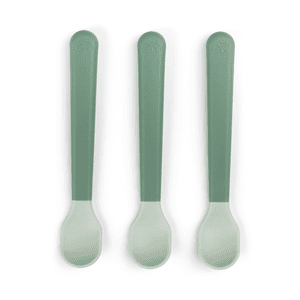 babylepel Foodie Easy grip 3-pak groen