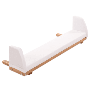 Rallonge latérale pour lit cododo Original, Midi hêtre huilé complément matelas blanc