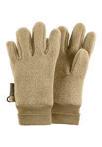 Gants à doigts beige