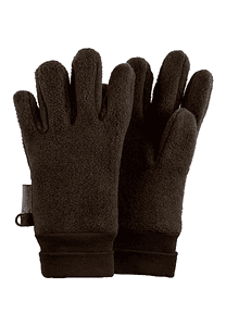 Gants à doigts marron foncé