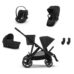 DUO Kinderwagen Gazelle S Black Moon Black incl. Autostoel Cloud G i-Size Plus Moon Black Plus en adapter